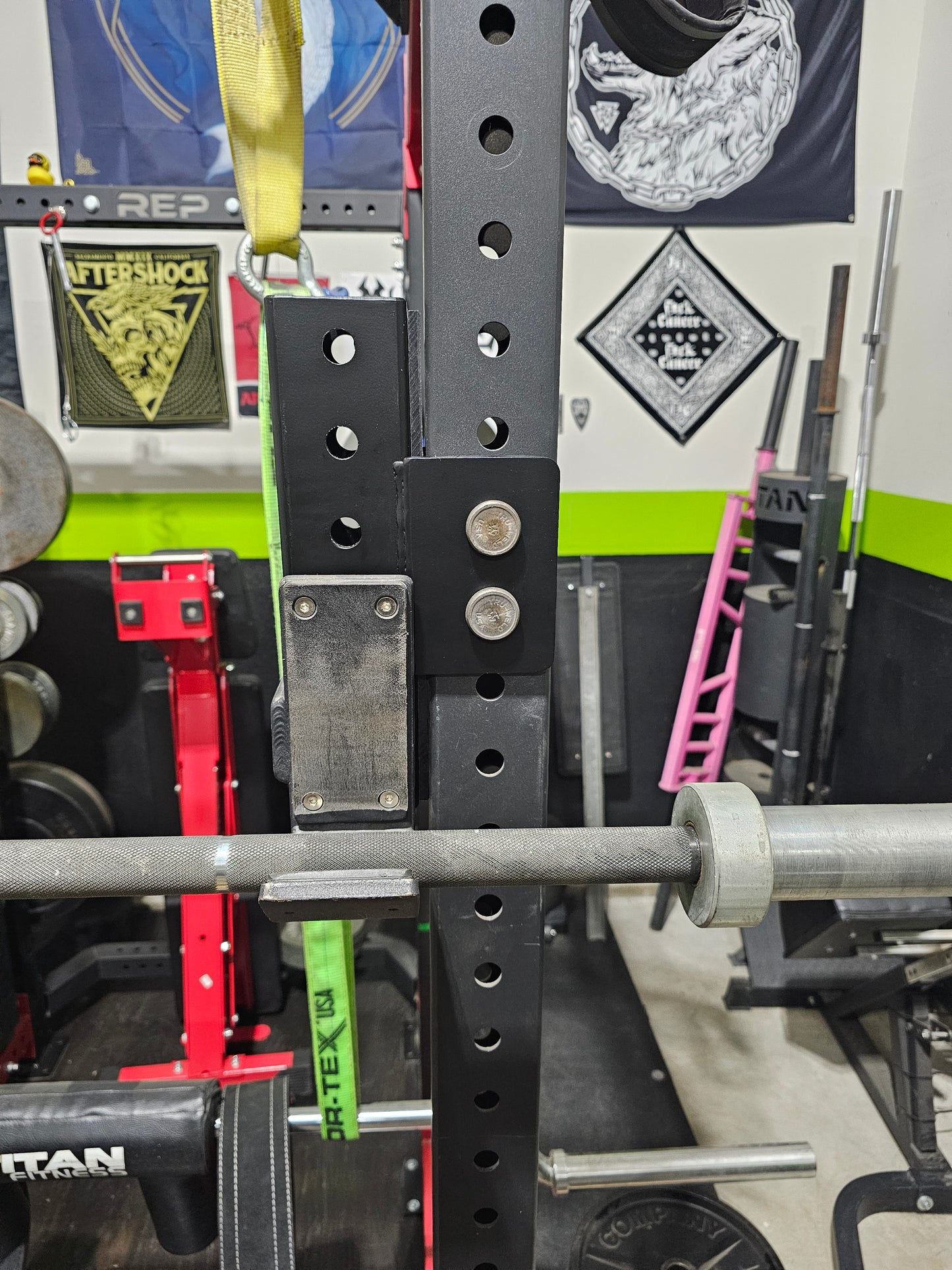 Squat rack J-Hook Offsets