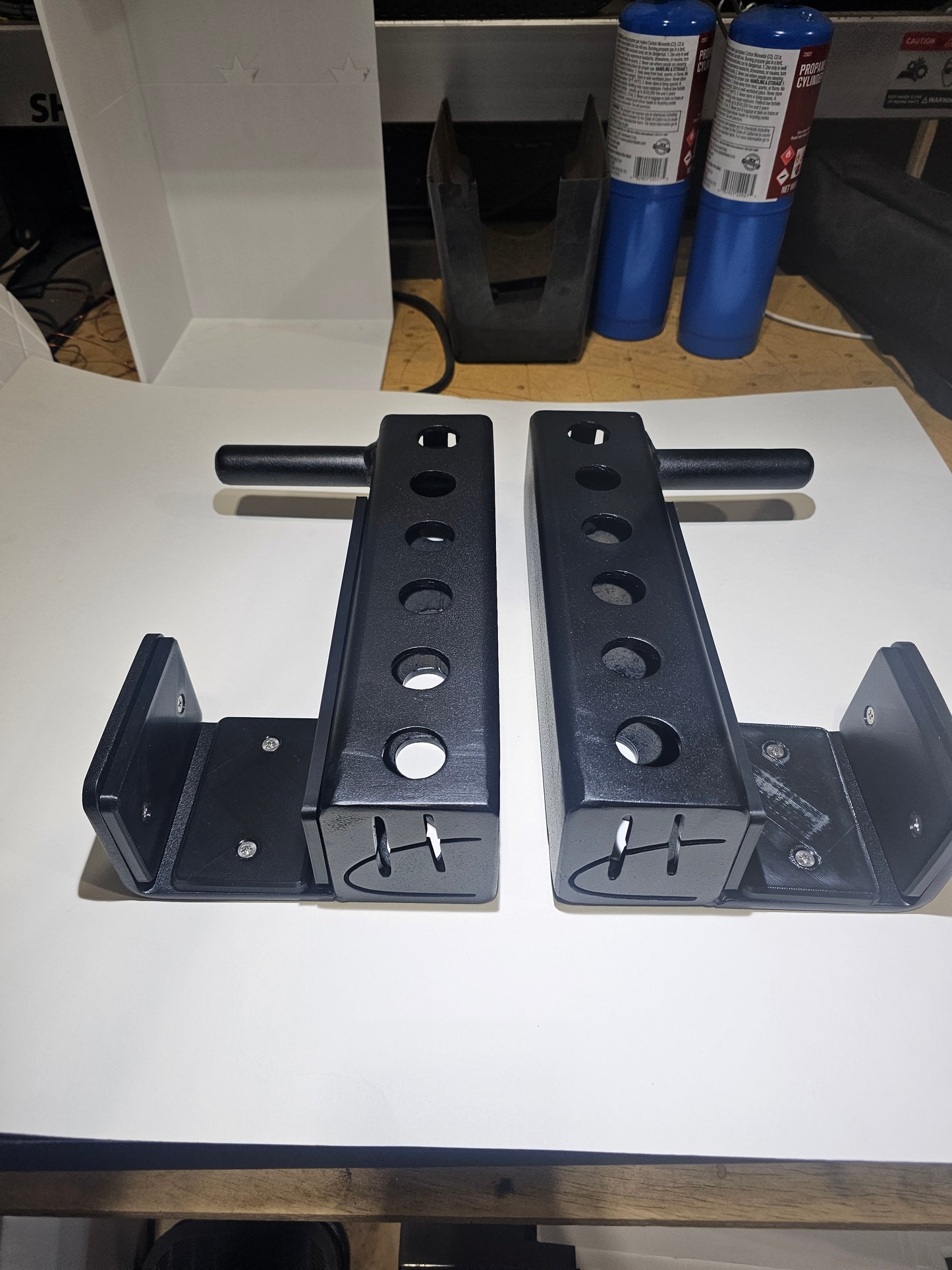 Squat rack J-Hook Offsets